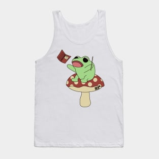 Wizard Frog On Toadstool Tank Top